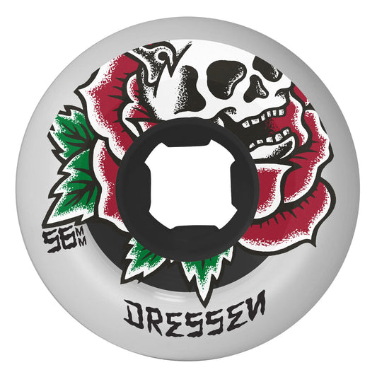 56mm Double Duro Eric Dressen Rose Skull Chubbies 99a/95a OJ Skateboard Wheels