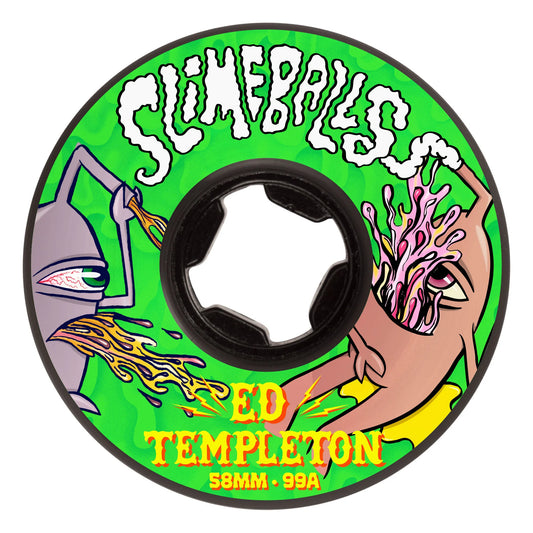 58mm Ed Templeton Vomits Black 99a Slime Balls Wheels