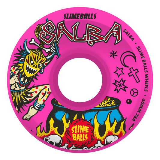 60mm Salba Witch Doctor Reissue OG Slime Pink 78a Slime Balls Wheels
