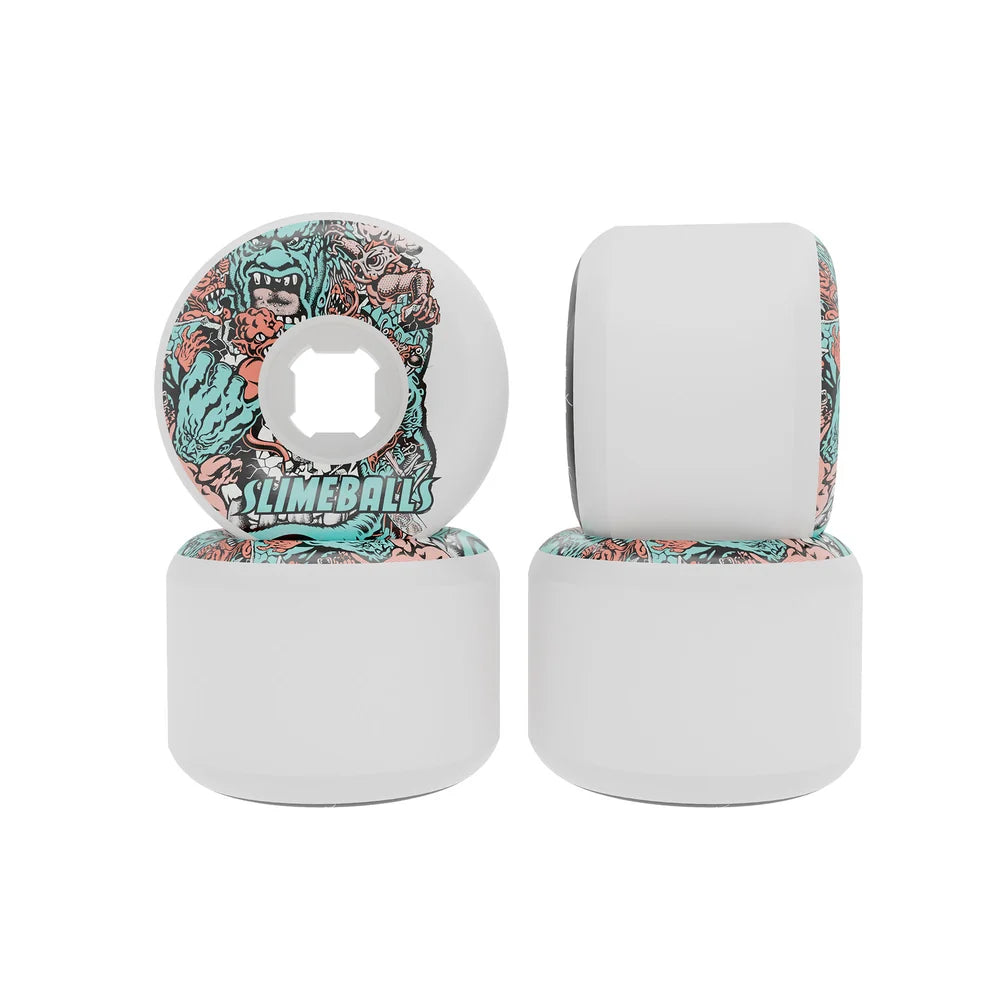 56mm Rob Roskopp Five Reissue 97a Full Combo Slime Balls Skateboard Wheels