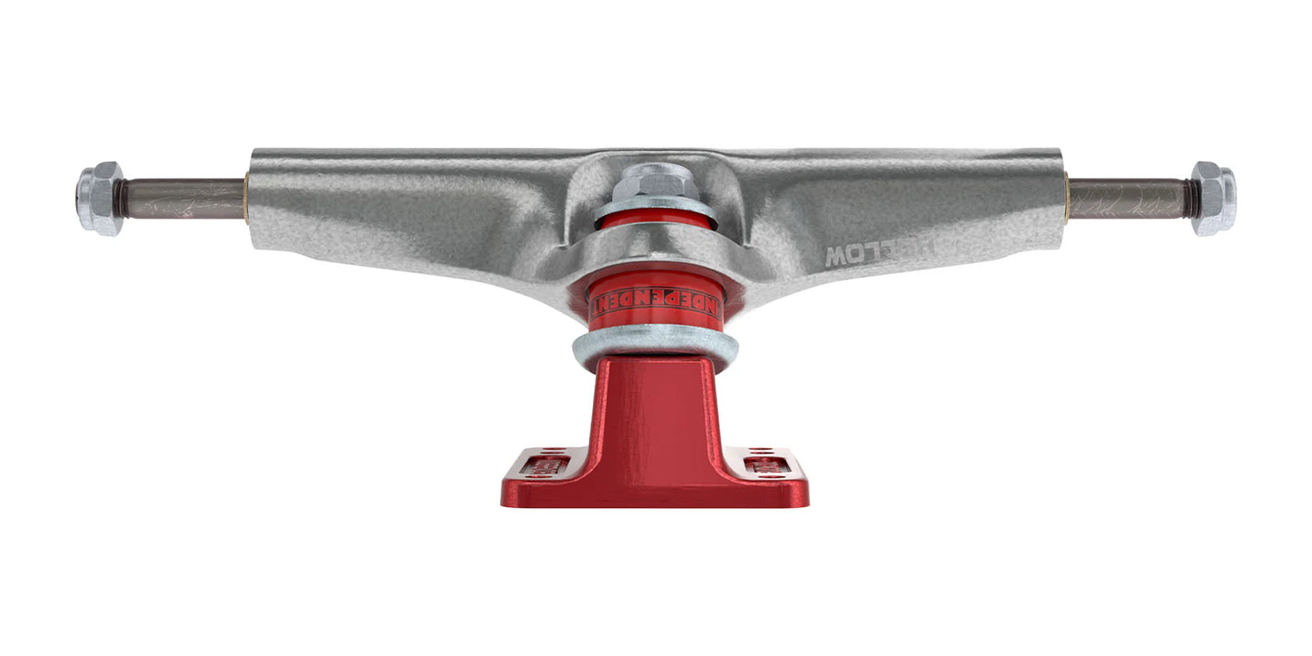 215 Stage 4 Hollow Bar Logo Silver Ano Red Standard Trucks Independent (Set of 2)