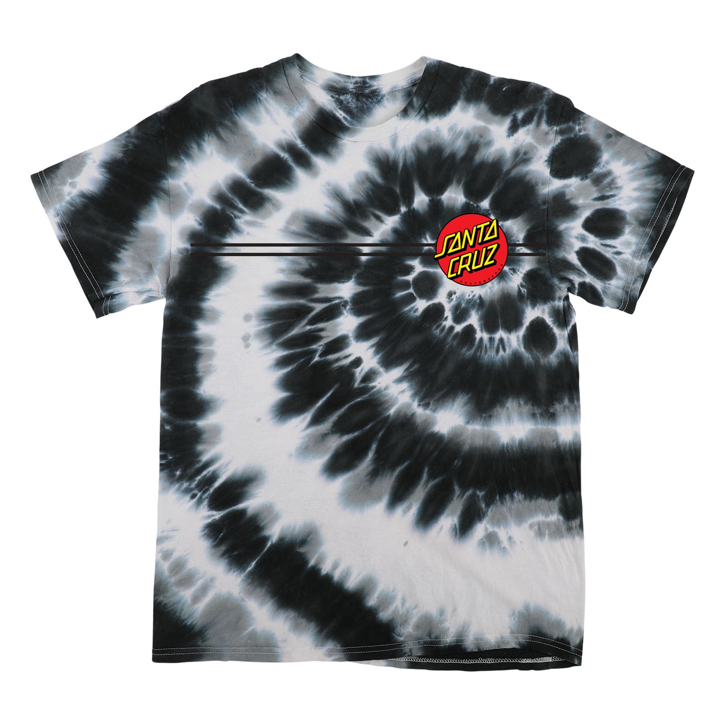 Classic Dot Santa Cruz T-Shirt - Swirl Black