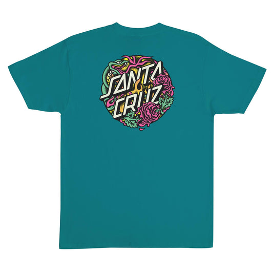 Santa Cruz Dressen Rose Crew Two T-Shirt (Jade)