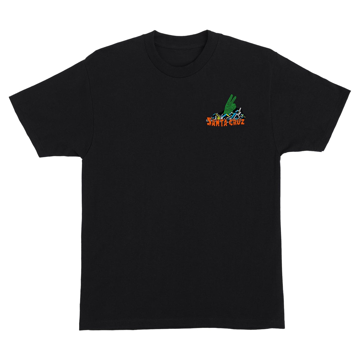 Santa Cruz Kendall Grid Hand S/S Heavyweight T-Shirt (Black)