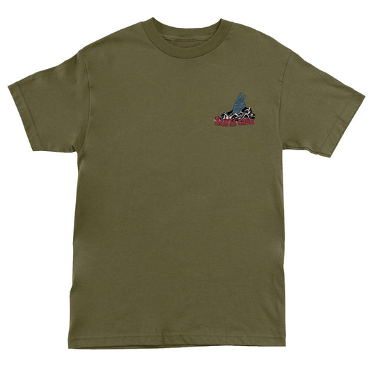 Santa Cruz Kendall Grid Hand S/S Heavyweight T-Shirt (Military Green)