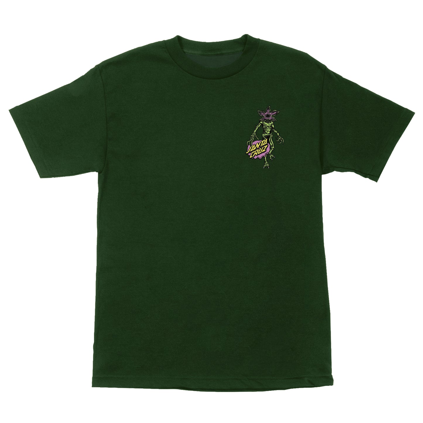 Santa Cruz Stranger Things Demogorgon Dot T-Shirt (Forest)