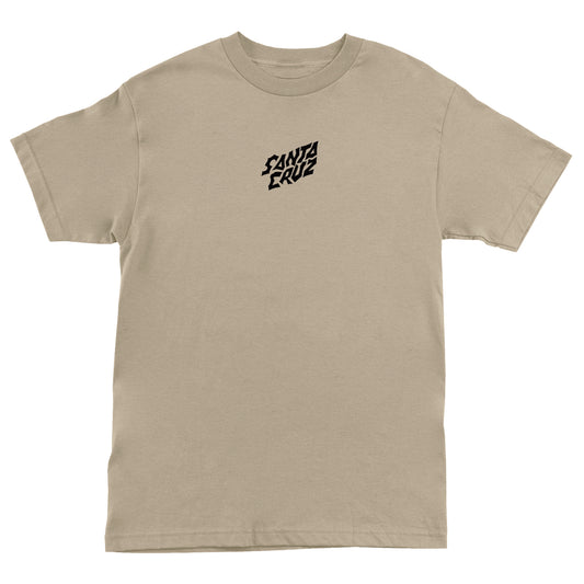 Santa Cruz Stranger Things Screaming Lights T-Shirt (Sand)