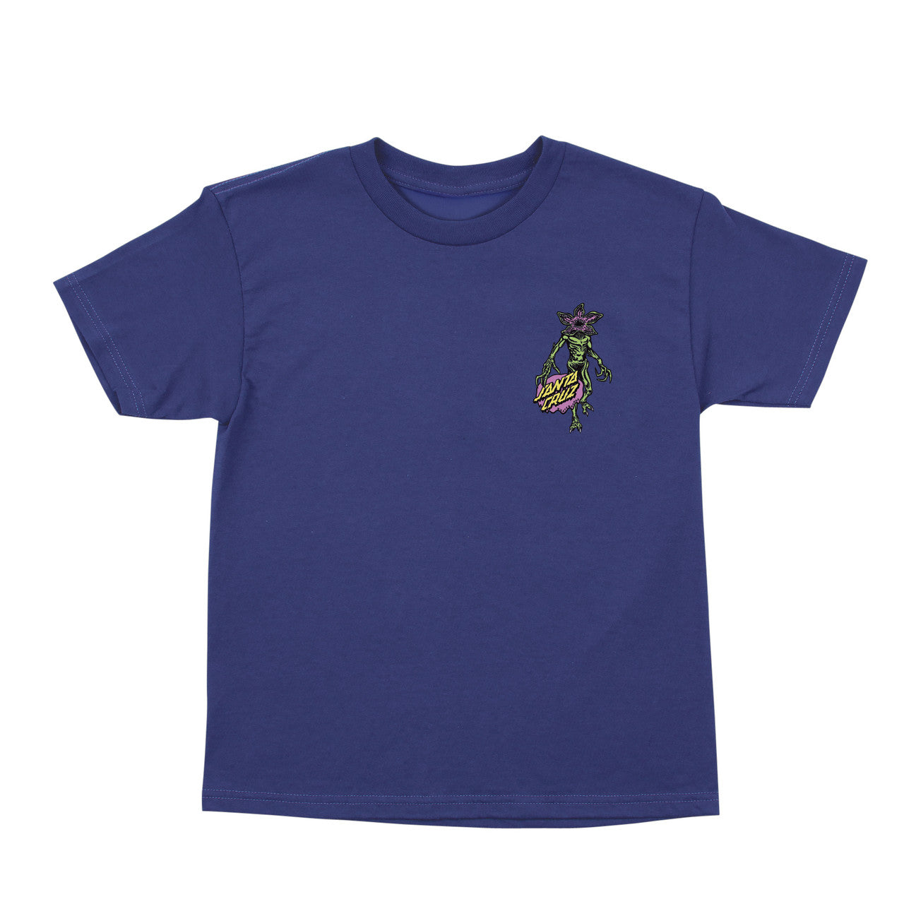 Santa Cruz Stranger Things Demogorgon Dot Youth T-Shirt (Cobalt)