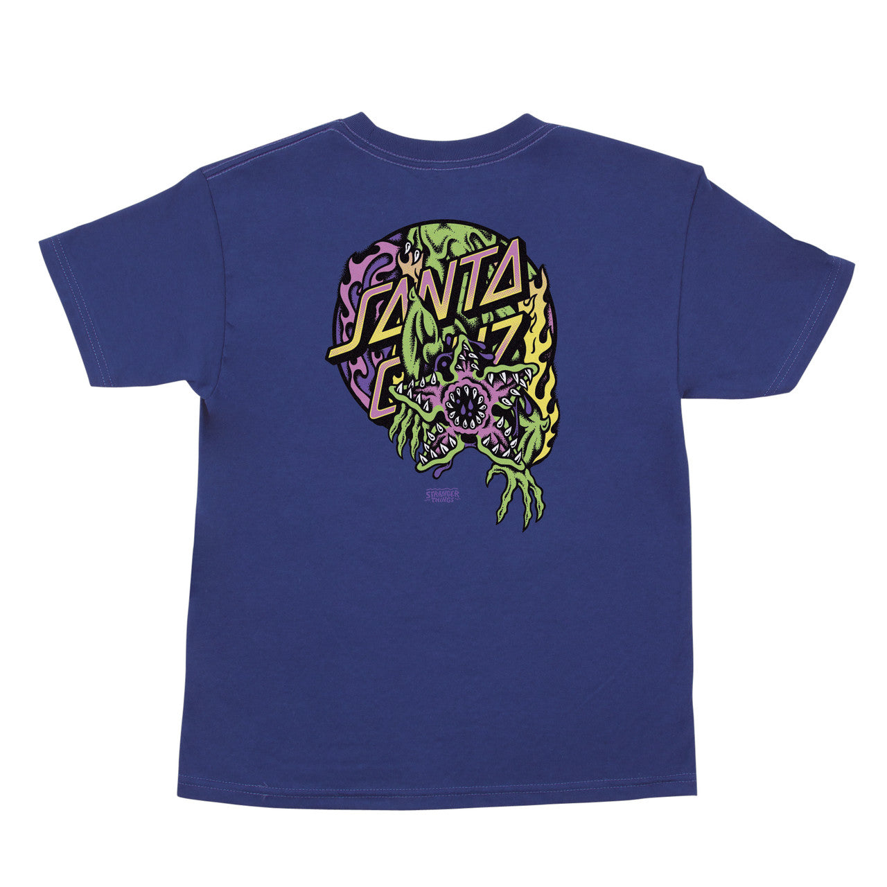 Santa Cruz Stranger Things Demogorgon Dot Youth T-Shirt (Cobalt)