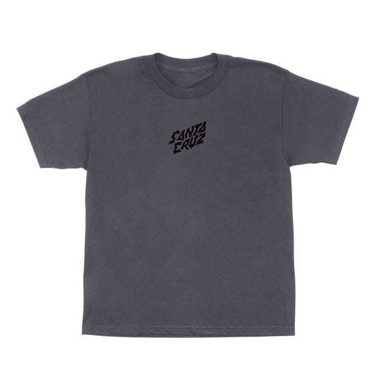 Santa Cruz Stranger Things Screaming Lights Youth T-Shirt (Charcoal)