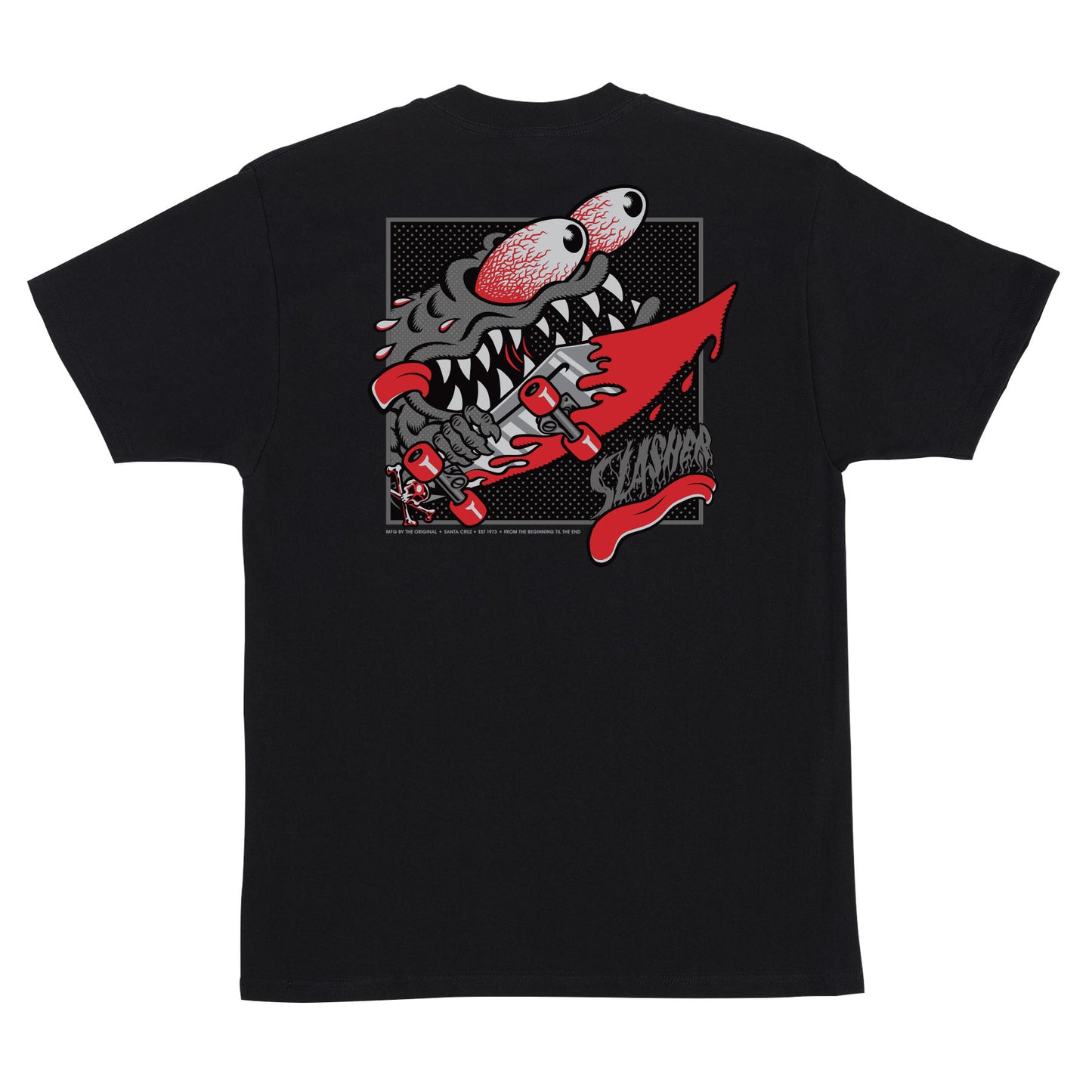 Meek Slasher Box S/S Heavyweight T-Shirt Black Santa Cruz