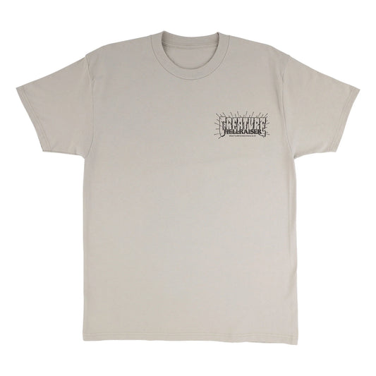 Hellraiser Creature T-Shirt  Standard Fit Heavyweight - Storm Grey Pigment