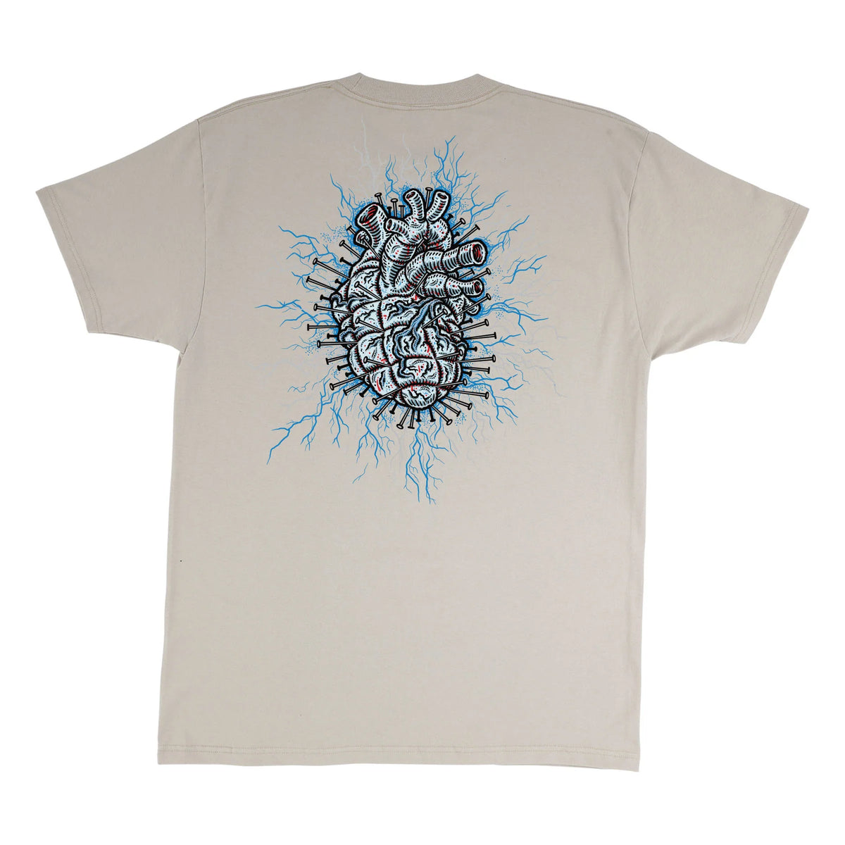 Hellraiser Creature T-Shirt  Standard Fit Heavyweight - Storm Grey Pigment