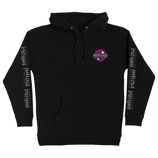 Santa Cruz Roskopp Iris P/O Hooded Heavyweight Sweatshirt (Black)