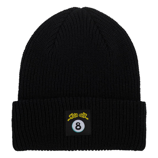 Santa Cruz Winkowski Ocho Beanie Long Shoreman Hat (Black)