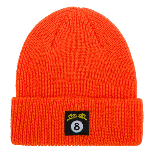 Santa Cruz Winkowski Ocho Beanie Long Shoreman Hat (Orange)