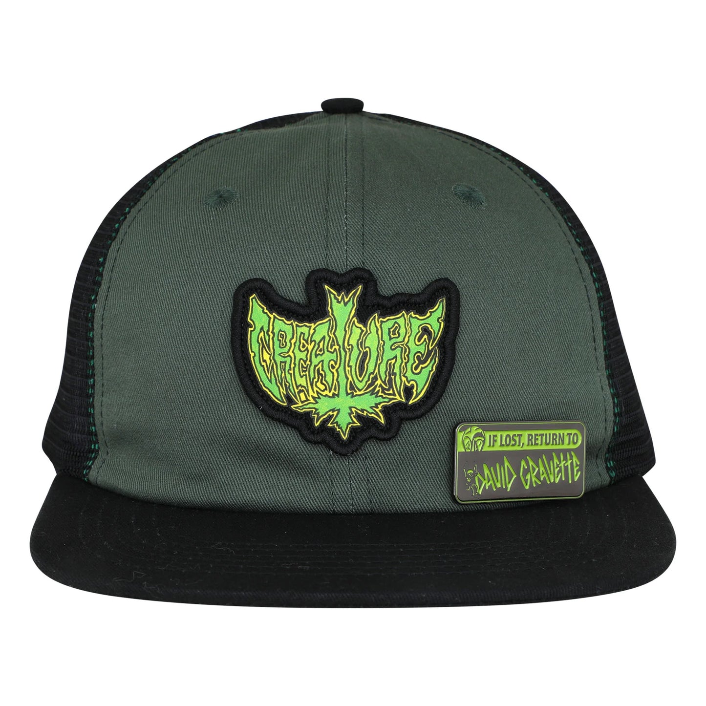 Gravette Hippie Skull Creature Snapback Hat