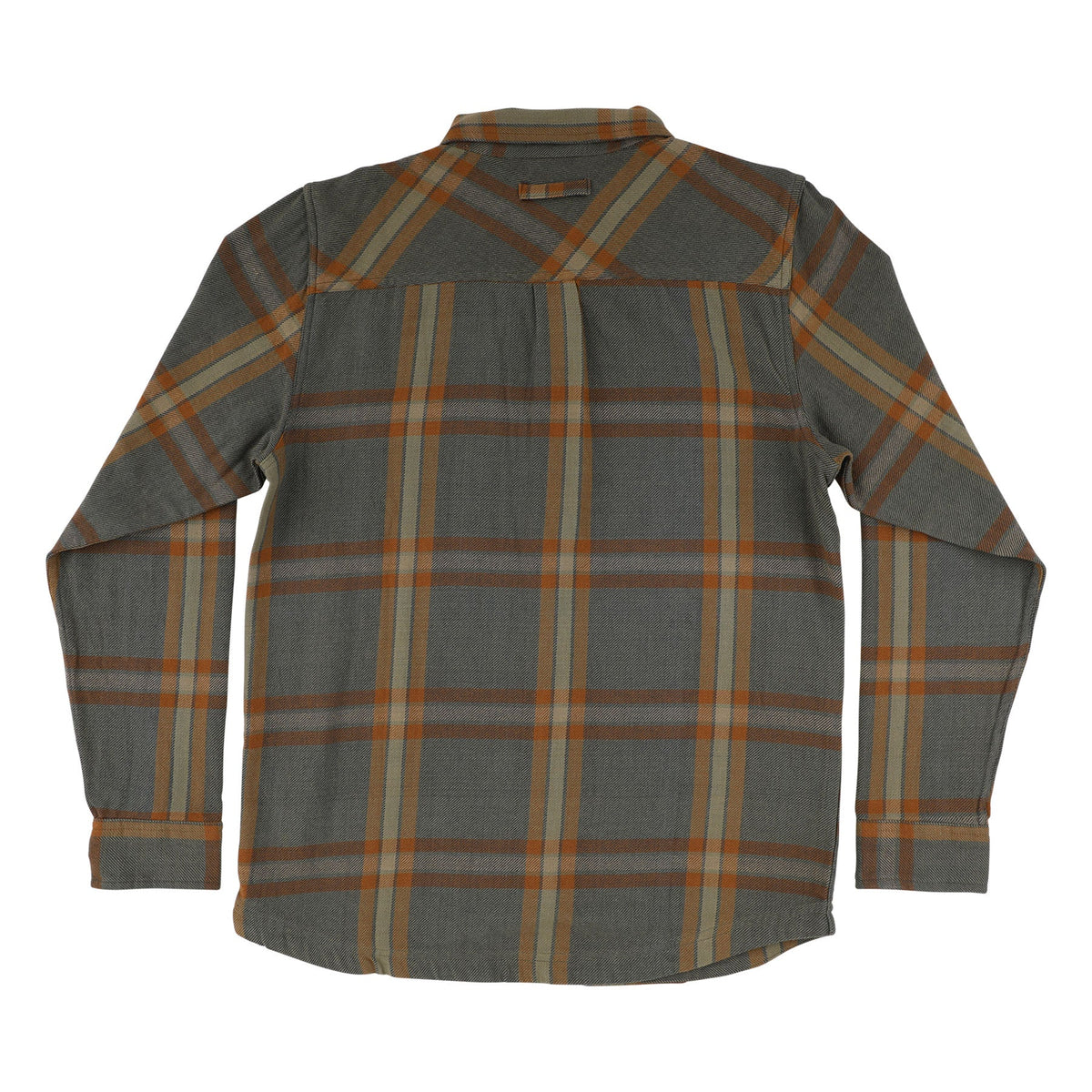 Classic Mens Santa Cruz Longsleeve Flannel Shirt - Natural Plaid