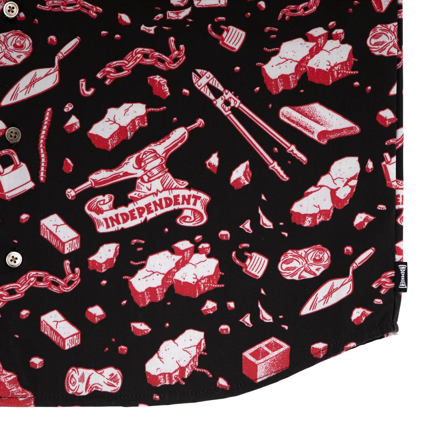 Under The Bridge Pattern Independent Mens Shirt
