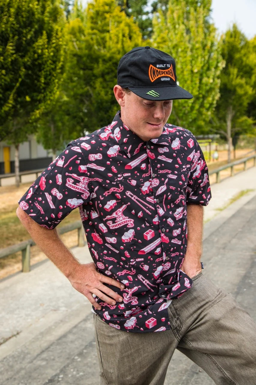Under The Bridge Pattern Independent Mens Shirt