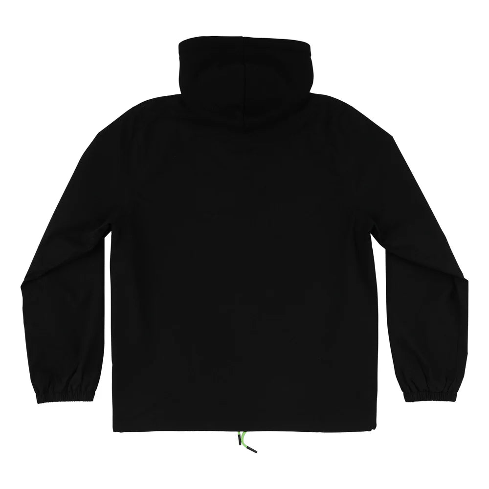 Gravette Cut And Tie Hooded Windbreaker L/S Jacket Creature (Black)