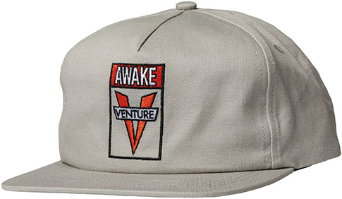 Venture Skateboard Trucks Hat Awake Snapback Silver/Red