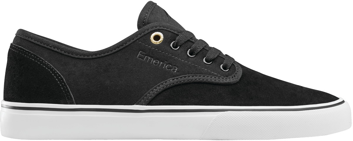 Emerica Wino Standard Shoes LIMITED SIZES FREE USA SHIPPING (Black/Gold)
