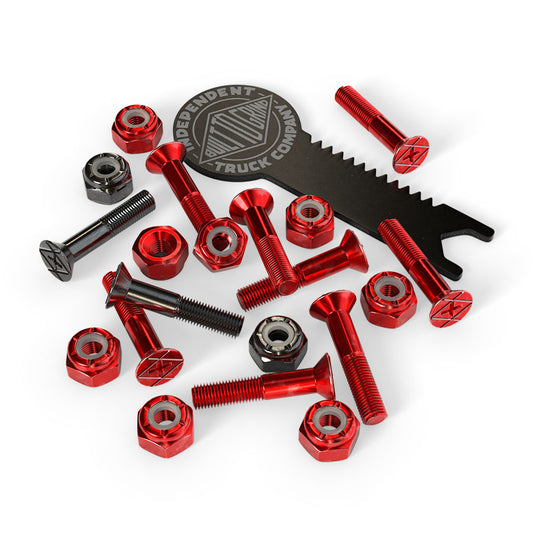 Independent Genuine Parts 1" Phillips Hardware (Red/Black)