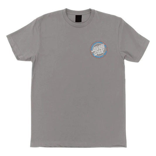 Natas Screaming Panther Mens Santa Cruz T-Shirt (Medium Grey)