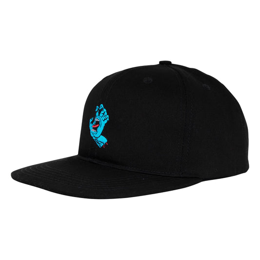 Santa Cruz Screaming Hand Snapback Structured Hat - Black