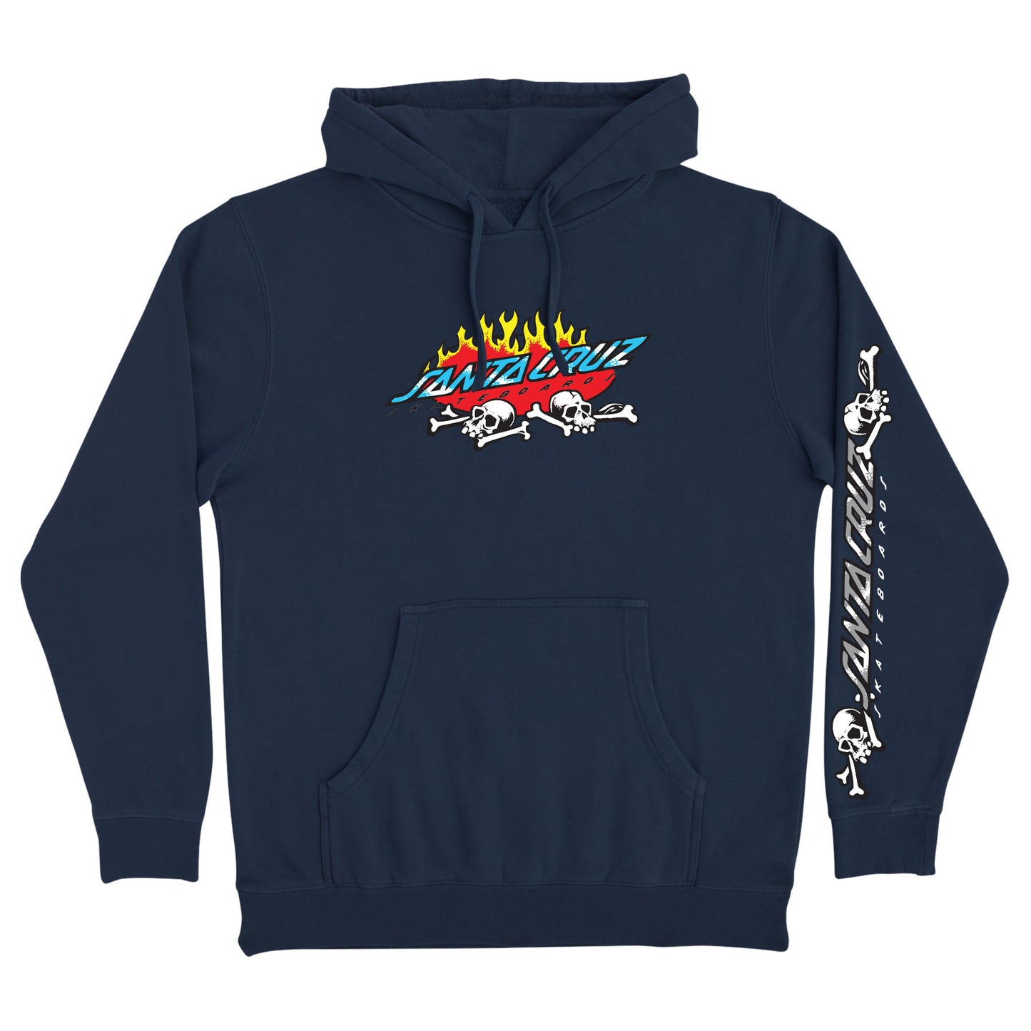Santa Cruz Salba Voodoo Pit P/O Hooded Heavyweight Sweatshirt (Slate Blue)
