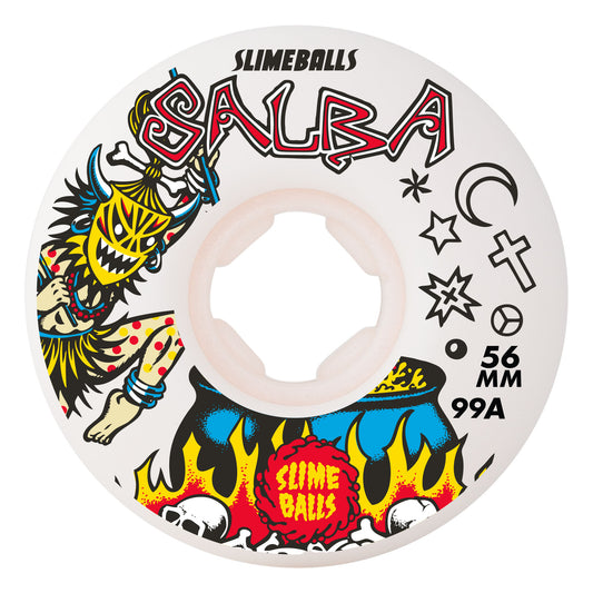 56mm Salba Witch Doctor Reissue Chubbies White 99a Slime Balls Wheels