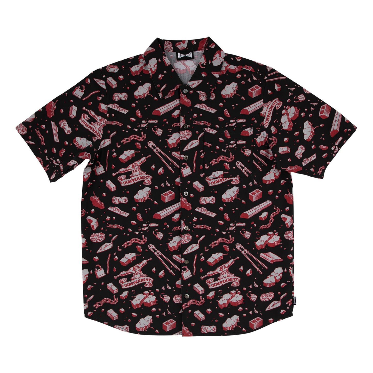 Under The Bridge Pattern Independent Mens Shirt