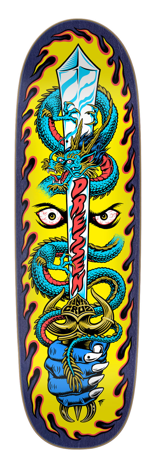Dressen Sword Pro Shaped 9.25in x 31.95in Santa Cruz Decks