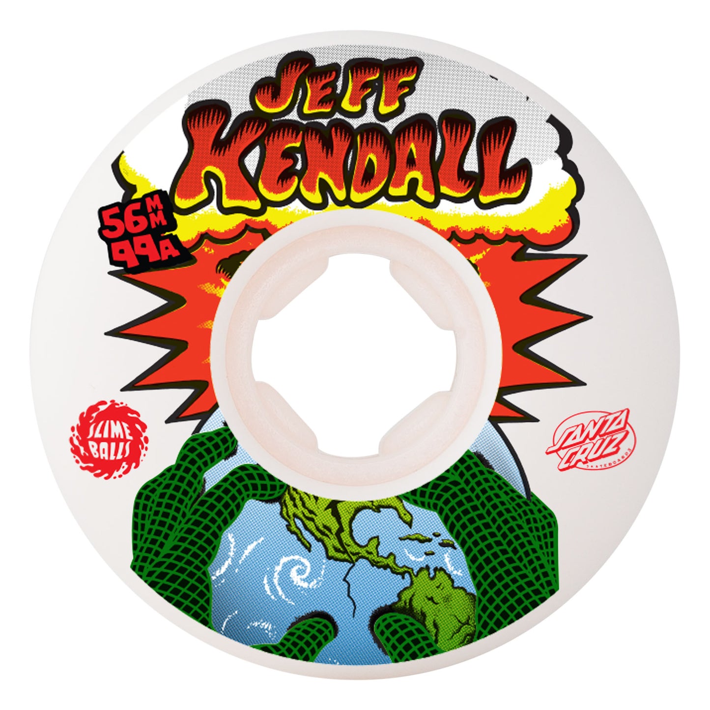 56mm Jeff Kendall End Of The World 99a Chubbies Slime Balls Skateboard Wheels