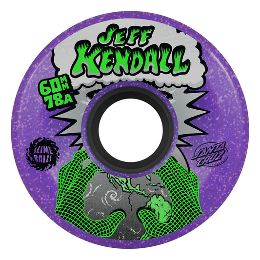 60mm Jeff Kendall End Of The World 78a Purple Glitter Slime Balls Skateboard Wheels
