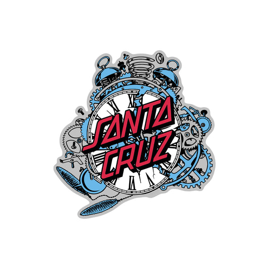 Santa Cruz Grabke Exploding Dot White Vinyl Sticker