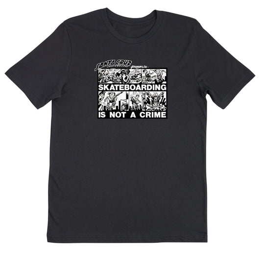 Roskopp Crime Comic Santa Cruz T-Shirt - Black