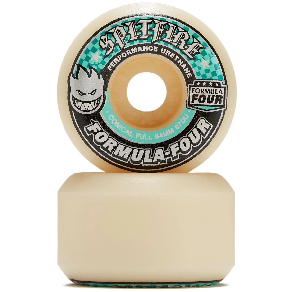 Spitfire Wheels Formula Four Conical Full Skateboard Wheels - 54mm 97a (Set of 4)