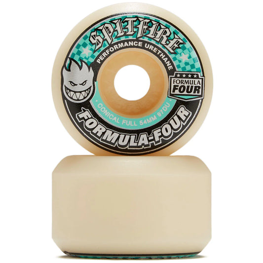 Spitfire Wheels Formula Four Conical Full Skateboard Wheels - 54mm 97a (Set of 4)