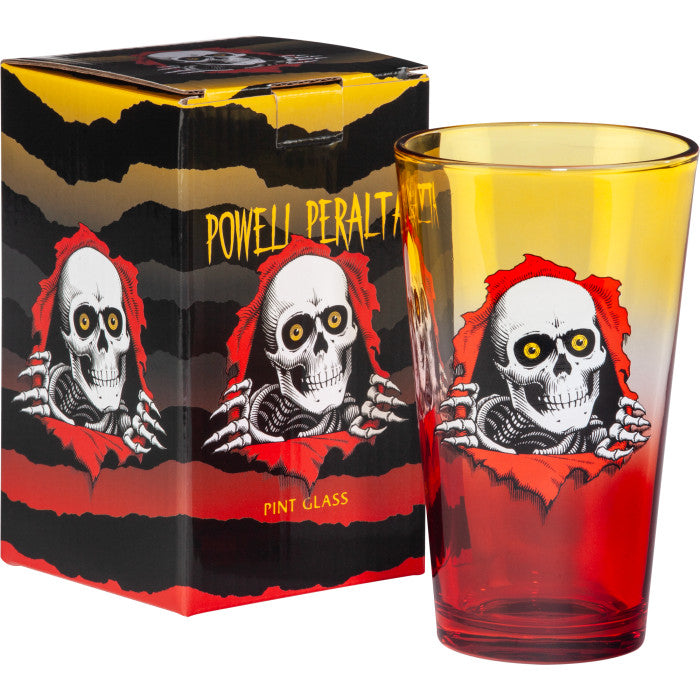Powell Peralta Pint Glass Ripper Yellow/Red Fade