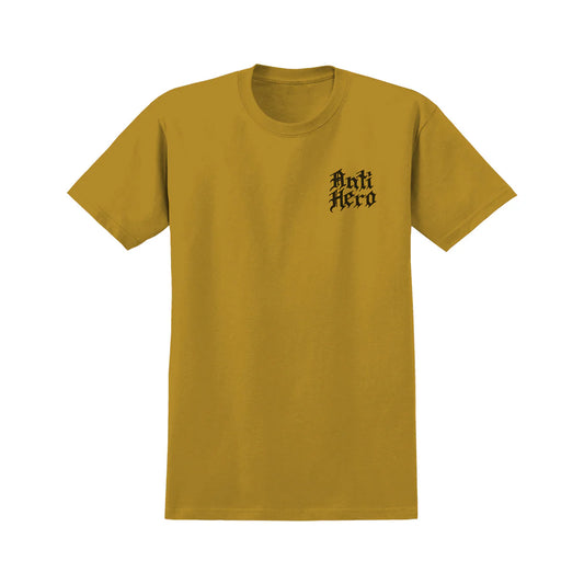 Antihero Coat of Arms T-Shirt - Mustard Heather