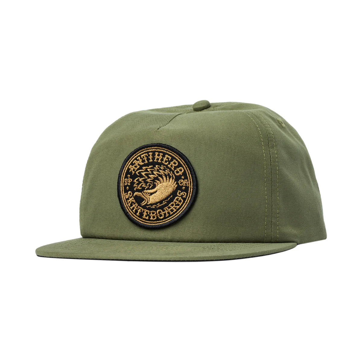 Antihero Eagle Round Snapback Hat Moss Green