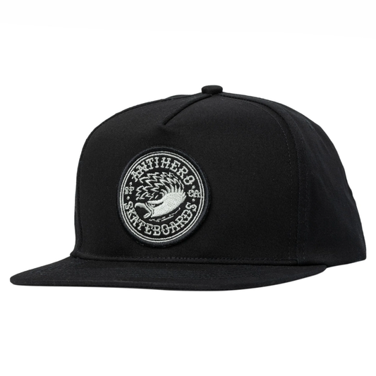 Antihero Eagle Round Snapback Hat Black