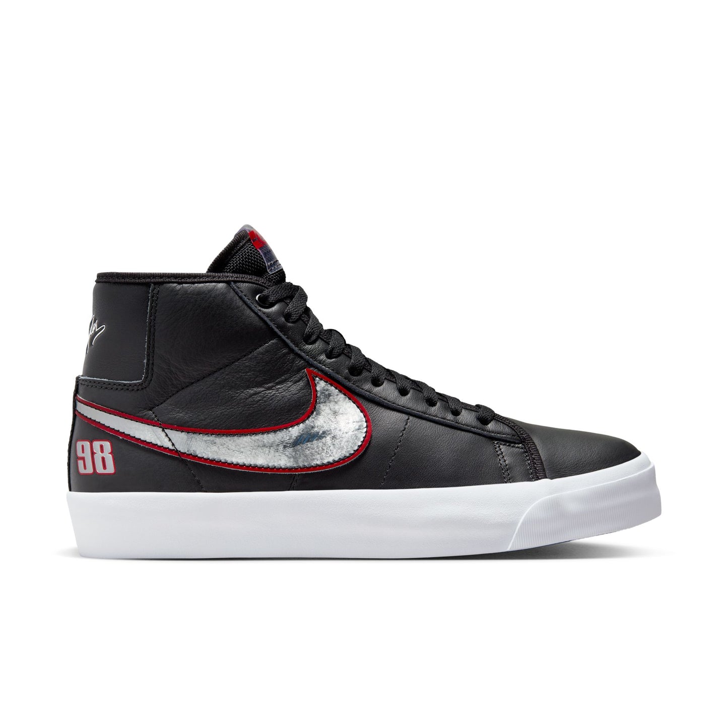 NIKE ZOOM BLAZER MID PRO GT BLACK/METALLIC SILVER