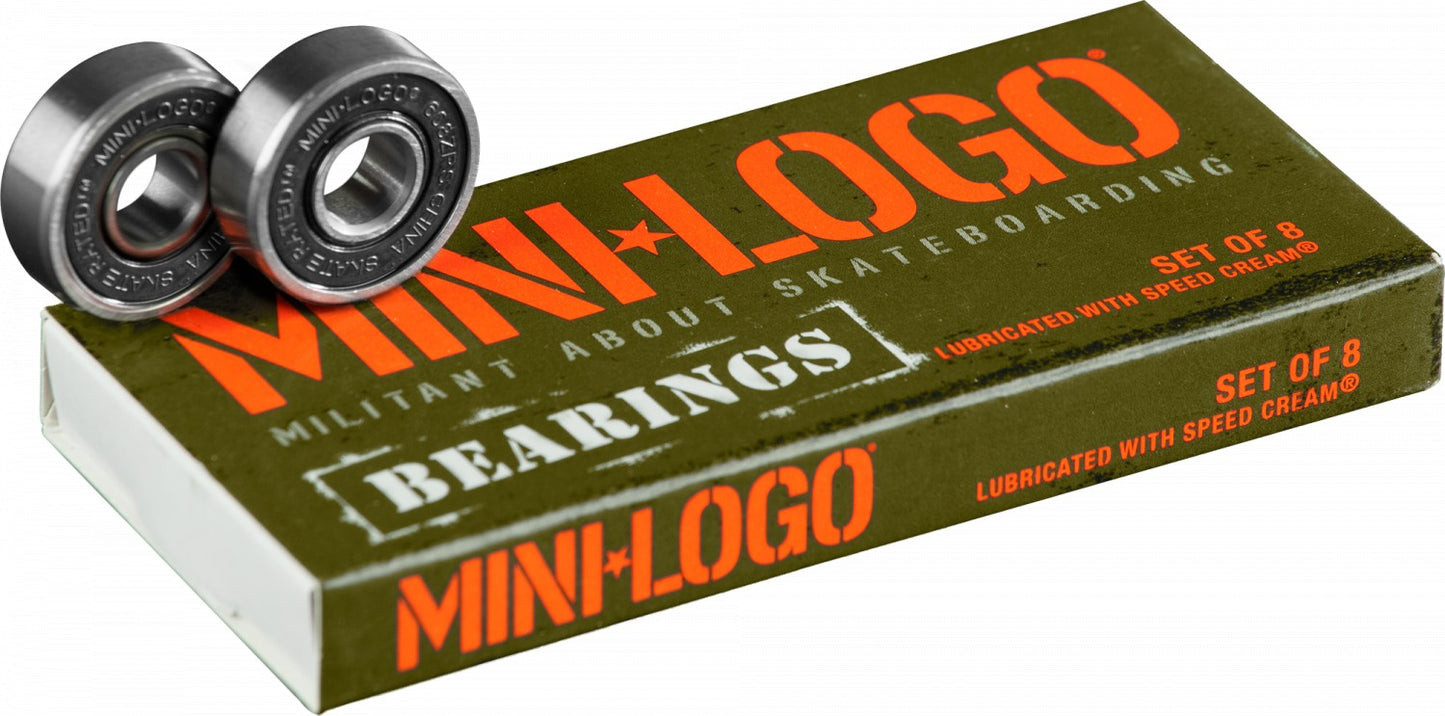 Mini Logo Skateboard Bearings Series 3 8pk