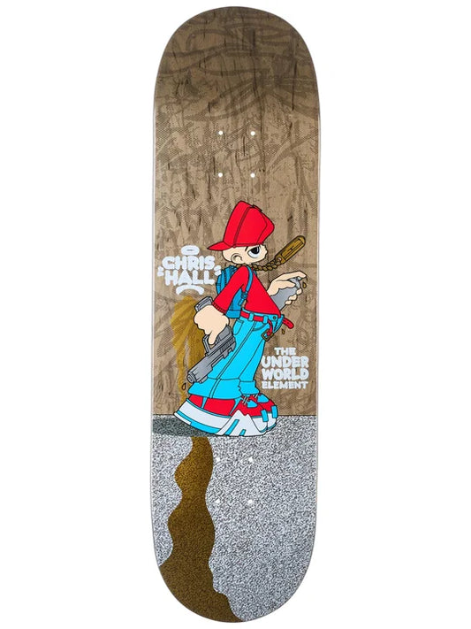Underworld Element B-Boy Skateboard Deck 8.5 x 31.95 CHRIS HALL PRO MODEL