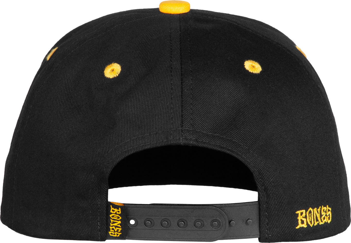 BONES WHEELS Cotton Twill 6 Panel Hat Vato Rat Black