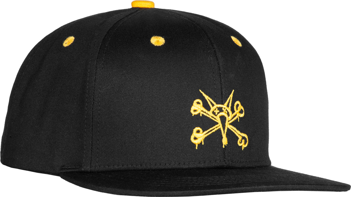 BONES WHEELS Cotton Twill 6 Panel Hat Vato Rat Black