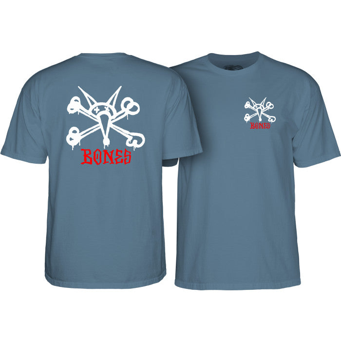 Powell Peralta Rat Bones T-Shirt - Indigo Blue